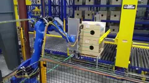 Robotic Pick & Place Strapping Machine Automation